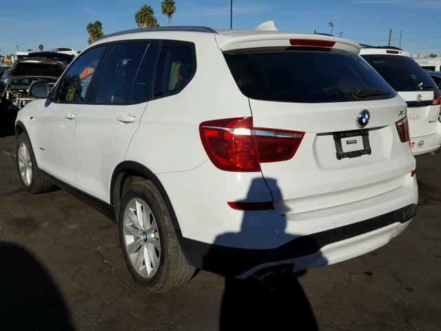 5UXWZ7C33H0V92387 - 2017 BMW X3 SDRIVE2 WHITE photo 3