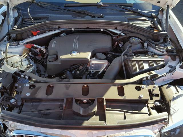 5UXWZ7C33H0V92387 - 2017 BMW X3 SDRIVE2 WHITE photo 7