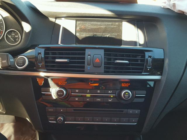 5UXWZ7C33H0V92387 - 2017 BMW X3 SDRIVE2 WHITE photo 9