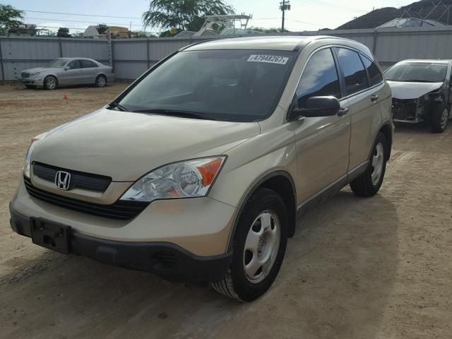 5J6RE38399L030032 - 2009 HONDA CR-V LX GOLD photo 2