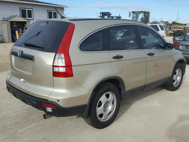 5J6RE38399L030032 - 2009 HONDA CR-V LX GOLD photo 4