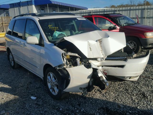 5TDZA22C54S127417 - 2004 TOYOTA SIENNA XLE WHITE photo 1