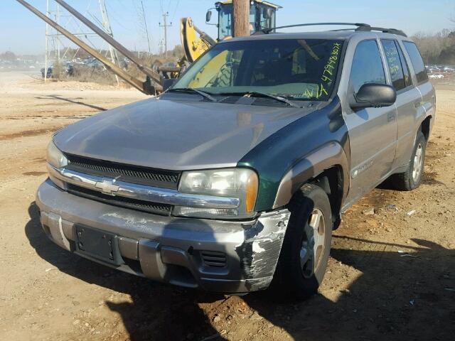 1GNDS13S822513378 - 2002 CHEVROLET TRAILBLAZE TAN photo 2