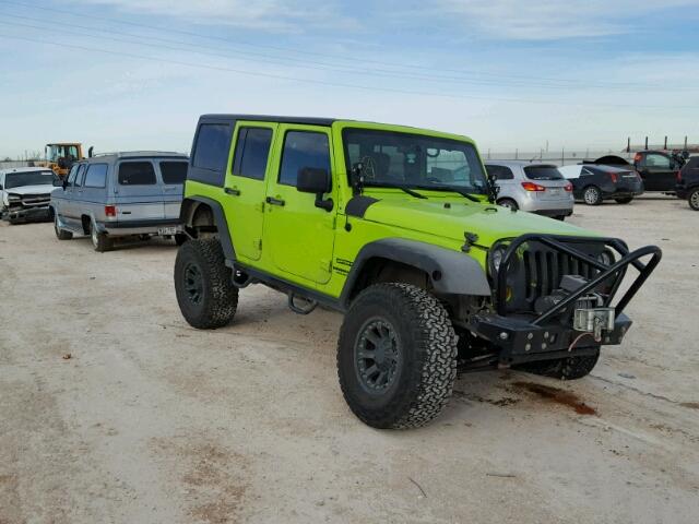 1C4HJWDG7CL282652 - 2012 JEEP WRANGLER U GREEN photo 1