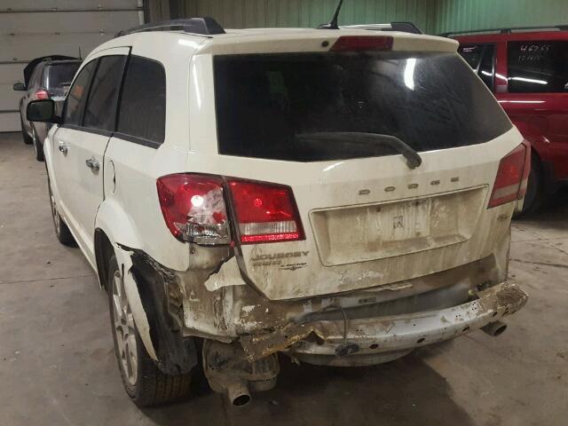 3D4PH6FG5BT537521 - 2011 DODGE JOURNEY R/ WHITE photo 3