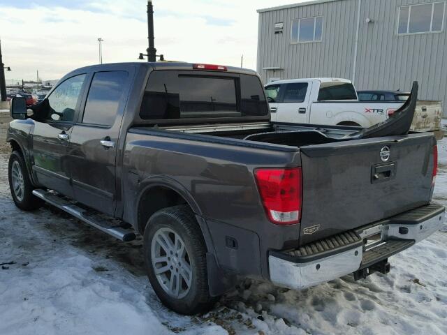 1N6AA0EC4DN307794 - 2013 NISSAN TITAN S GRAY photo 3