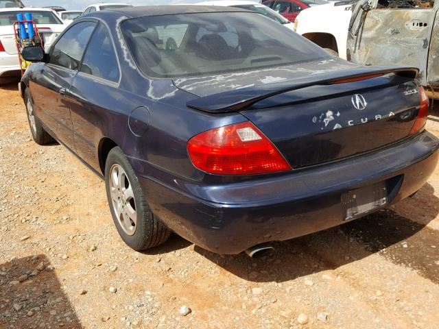 19UYA42461A021150 - 2001 ACURA 3.2CL BLUE photo 3