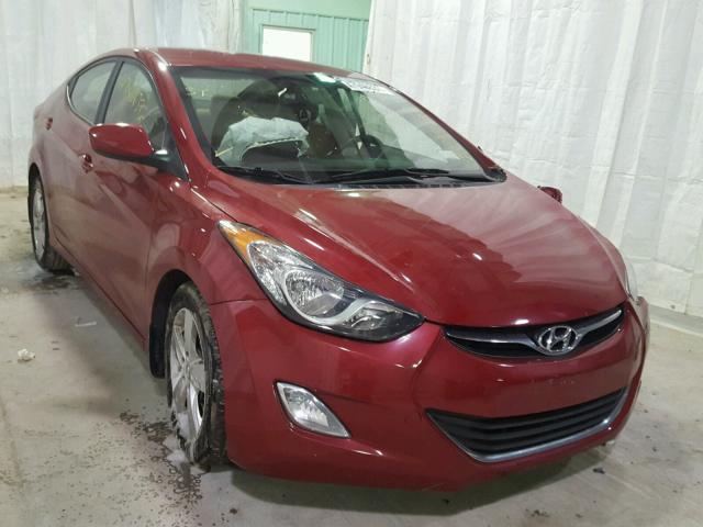 KMHDH4AE0DU947934 - 2013 HYUNDAI ELANTRA GL RED photo 1