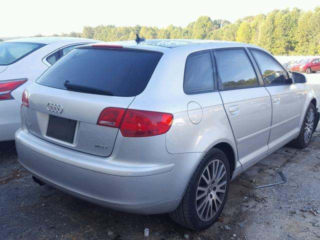 WAUNF78PX8A069392 - 2008 AUDI A3 2.0 PRE SILVER photo 4