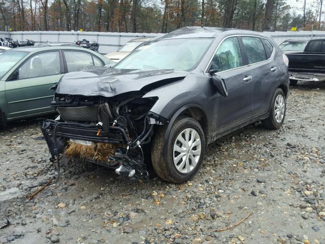 5N1AT2MV8EC812273 - 2014 NISSAN ROGUE S GRAY photo 2