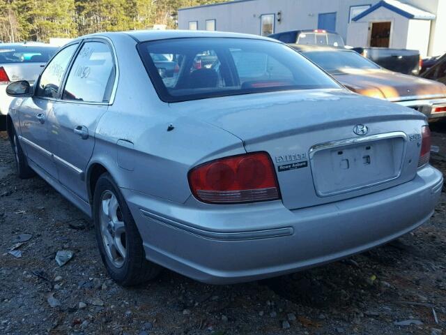 KMHWF35H55A188360 - 2005 HYUNDAI SONATA GLS SILVER photo 3