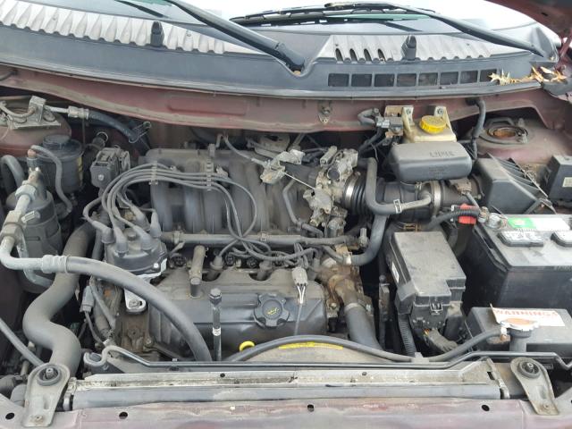 4N2ZN16T81D805378 - 2001 NISSAN QUEST SE BURGUNDY photo 7