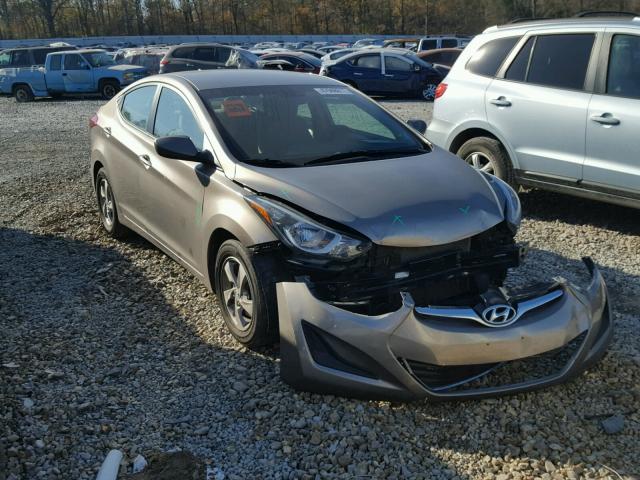 5NPDH4AE4EH486673 - 2014 HYUNDAI ELANTRA SE GOLD photo 1