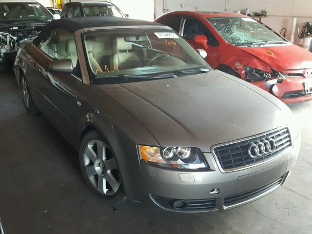 WAUAC48H35K002282 - 2005 AUDI A4 1.8 CAB BROWN photo 1