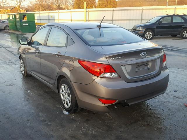 KMHCT4AE7DU476021 - 2013 HYUNDAI ACCENT GLS TAN photo 3