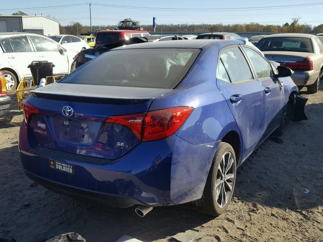 5YFBURHE5HP689097 - 2017 TOYOTA COROLLA L BLUE photo 4