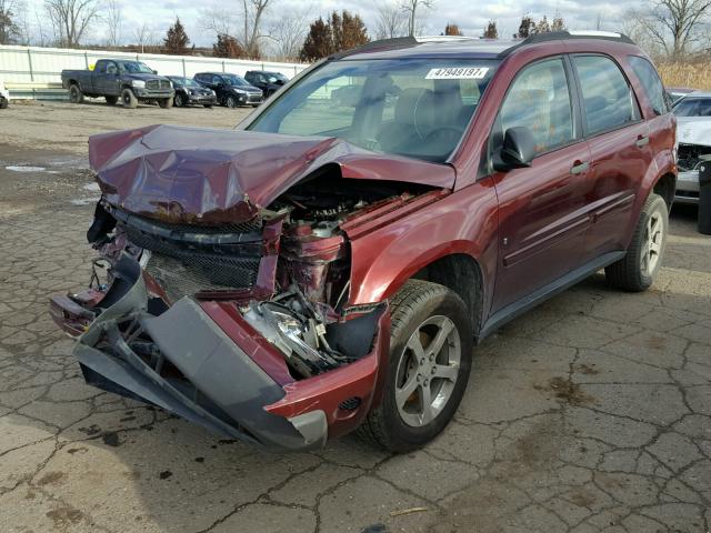 2CNDL13F576066412 - 2007 CHEVROLET EQUINOX LS BURGUNDY photo 2