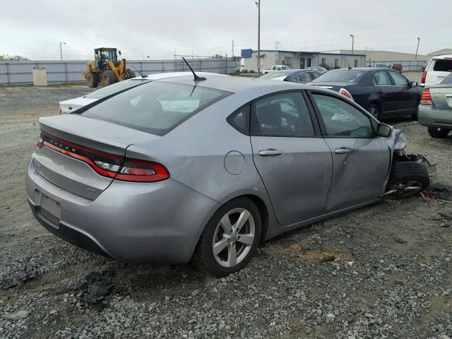 1C3CDFBB9FD186985 - 2015 DODGE DART SXT SILVER photo 4