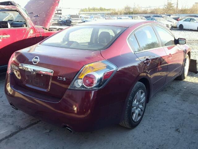 1N4AL2AP7CC134452 - 2012 NISSAN ALTIMA BAS BURGUNDY photo 4