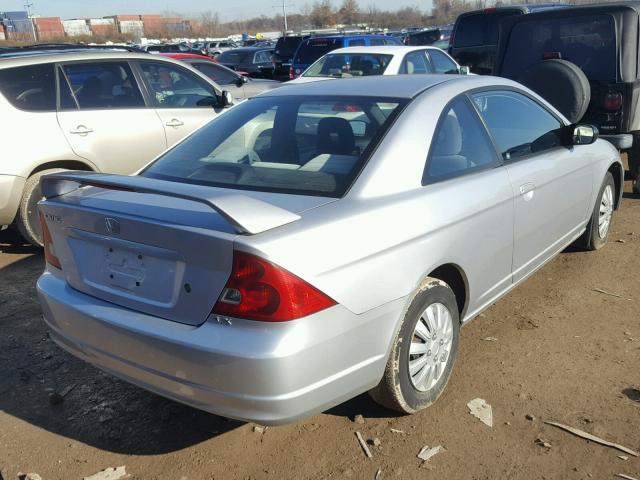 1HGEM22512L094973 - 2002 HONDA CIVIC LX SILVER photo 4