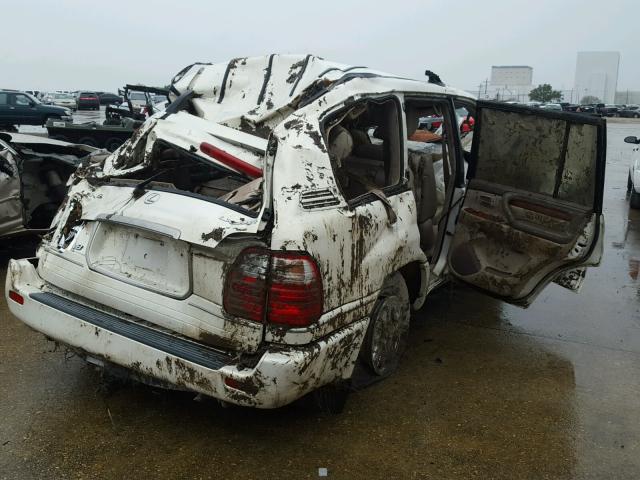 JT6HT00W9X0060732 - 1999 LEXUS LX 470 WHITE photo 4