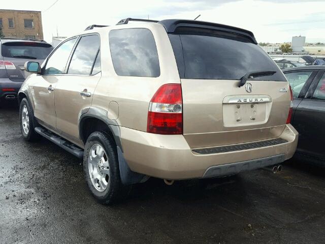 2HNYD18491H506082 - 2001 ACURA MDX GOLD photo 3