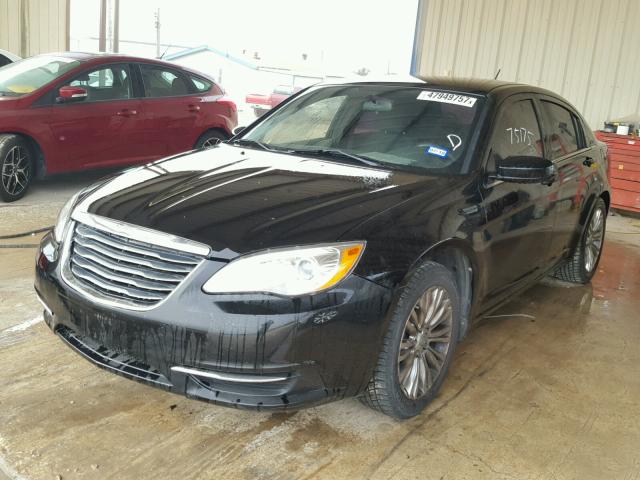 1C3CCBAB2CN126789 - 2012 CHRYSLER 200 LX BLACK photo 2