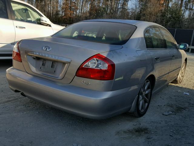 JNKBF01A02M006499 - 2002 INFINITI Q45 GRAY photo 4