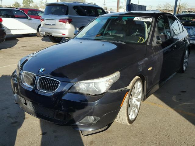 WBANW53548CT54457 - 2008 BMW 550 I BLACK photo 2