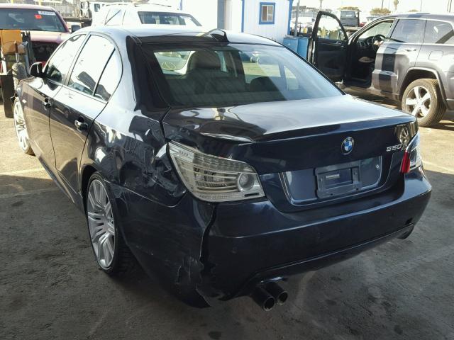 WBANW53548CT54457 - 2008 BMW 550 I BLACK photo 3