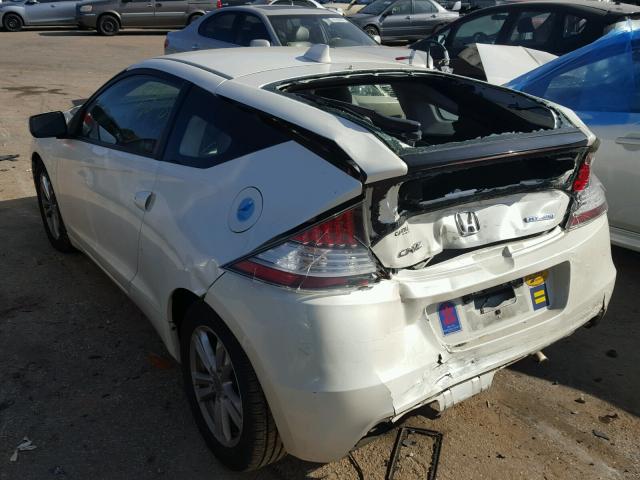 JHMZF1D46CS005090 - 2012 HONDA CR-Z WHITE photo 3