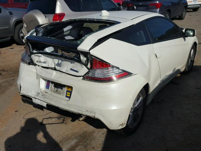 JHMZF1D46CS005090 - 2012 HONDA CR-Z WHITE photo 4