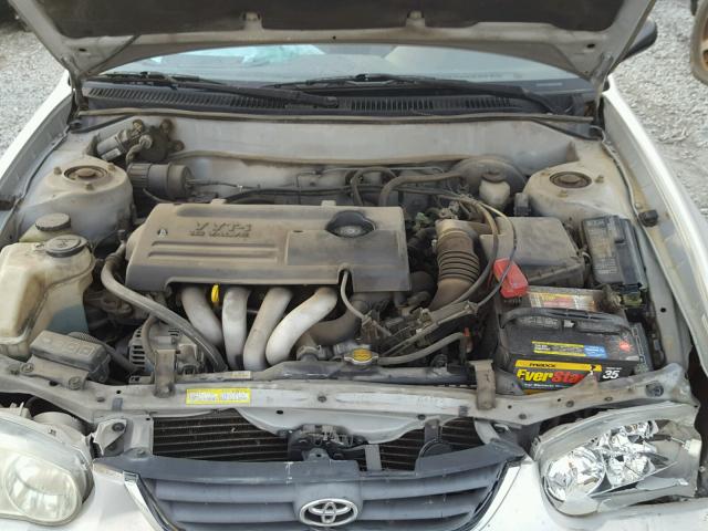 1NXBR12EX2Z642469 - 2002 TOYOTA COROLLA CE SILVER photo 7