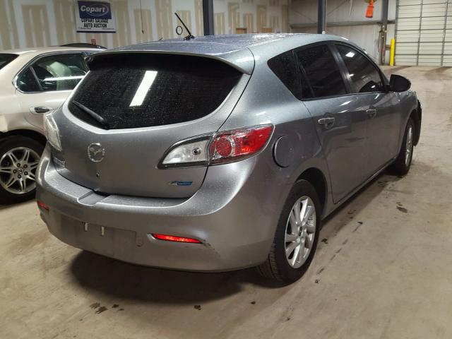 JM1BL1LP8D1831390 - 2013 MAZDA 3 I GRAY photo 4
