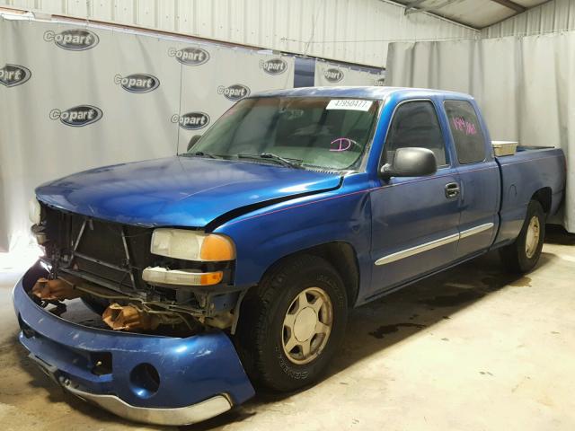 2GTEC19V931179388 - 2003 GMC NEW SIERRA BLUE photo 2