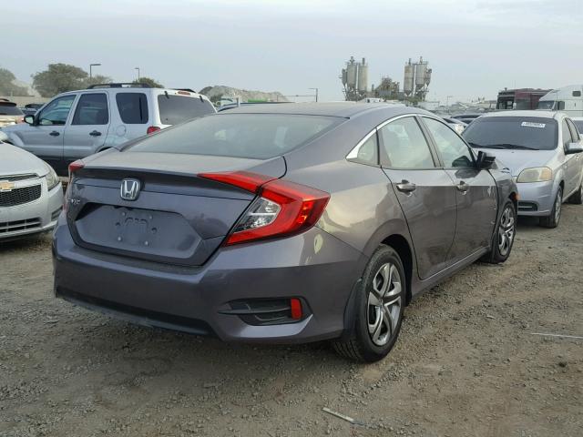 2HGFC2F5XGH539376 - 2016 HONDA CIVIC LX CHARCOAL photo 4