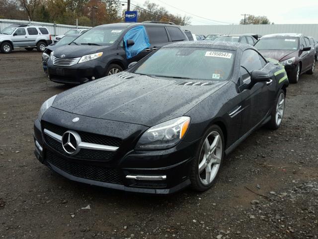 WDDPK5HA3EF085395 - 2014 MERCEDES-BENZ SLK 350 BLACK photo 2