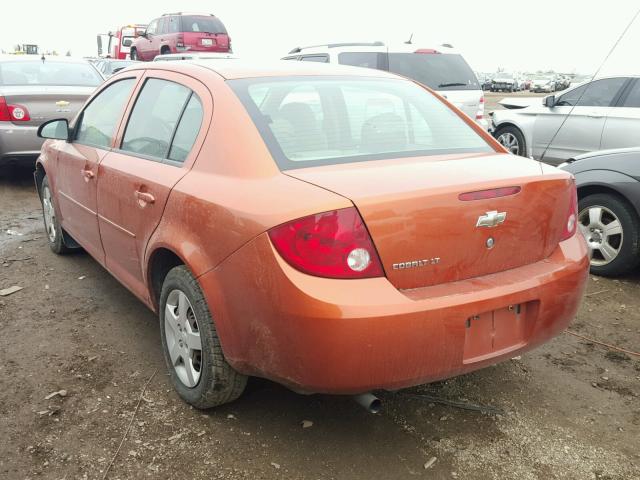 1G1AL55F177178001 - 2007 CHEVROLET COBALT LT ORANGE photo 3