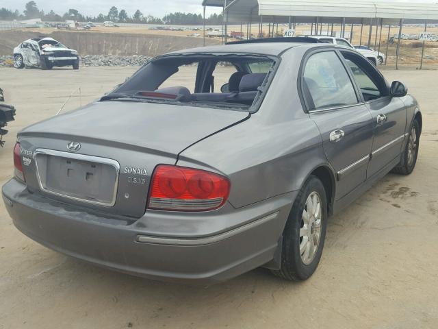 KMHWF35H23A763964 - 2003 HYUNDAI SONATA GLS SILVER photo 4