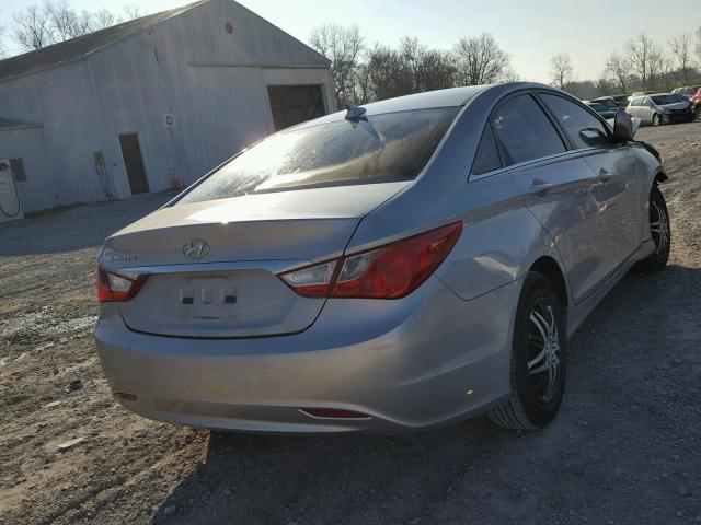 5NPEB4AC1BH054171 - 2011 HYUNDAI SONATA GLS SILVER photo 4