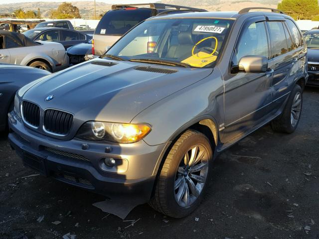 5UXFA13536LY43703 - 2006 BMW X5 3.0I GRAY photo 2