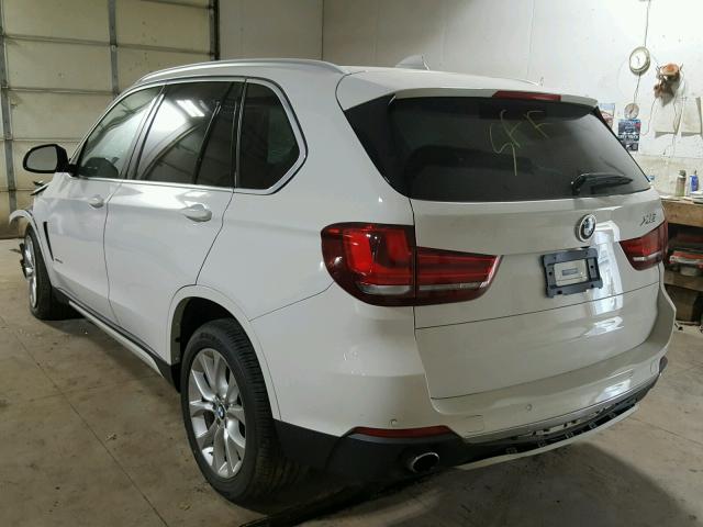 5UXKR0C56E0K44389 - 2014 BMW X5 XDRIVE3 WHITE photo 3