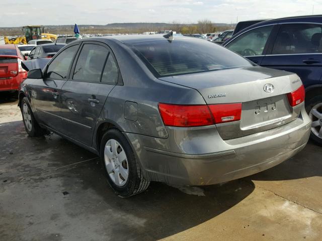 5NPET46C59H428894 - 2009 HYUNDAI SONATA GLS GRAY photo 3