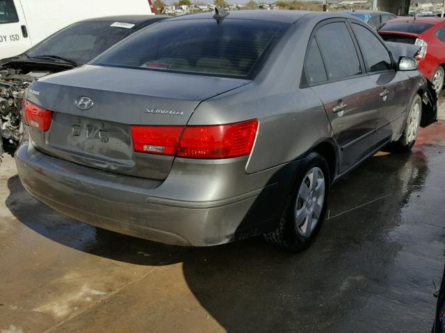 5NPET46C59H428894 - 2009 HYUNDAI SONATA GLS GRAY photo 4