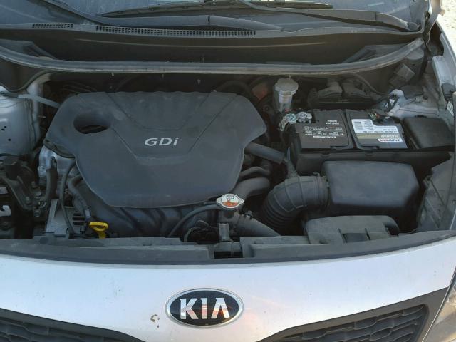 KNADM4A36E6395969 - 2014 KIA RIO LX SILVER photo 7