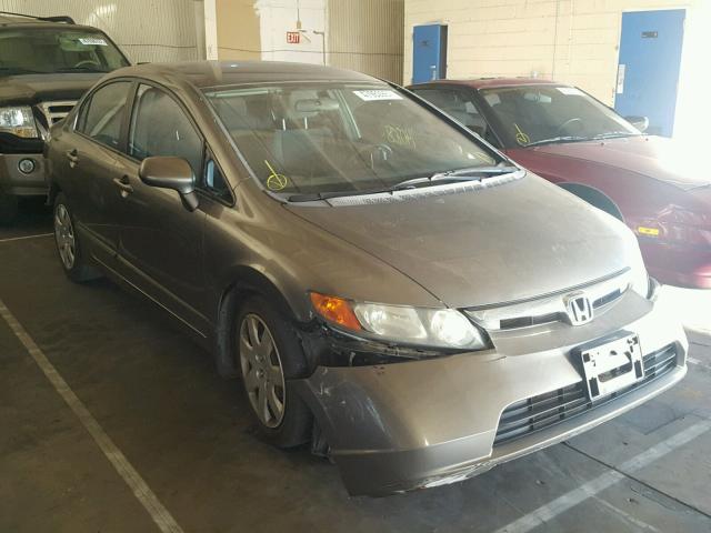 1HGFA16537L110468 - 2007 HONDA CIVIC LX GRAY photo 1