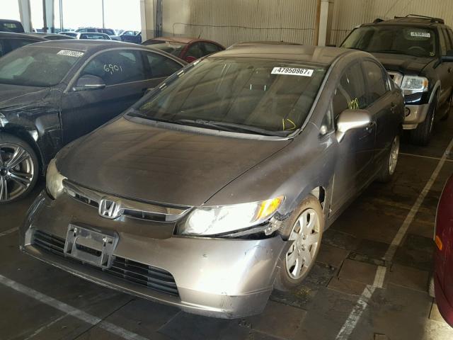 1HGFA16537L110468 - 2007 HONDA CIVIC LX GRAY photo 2