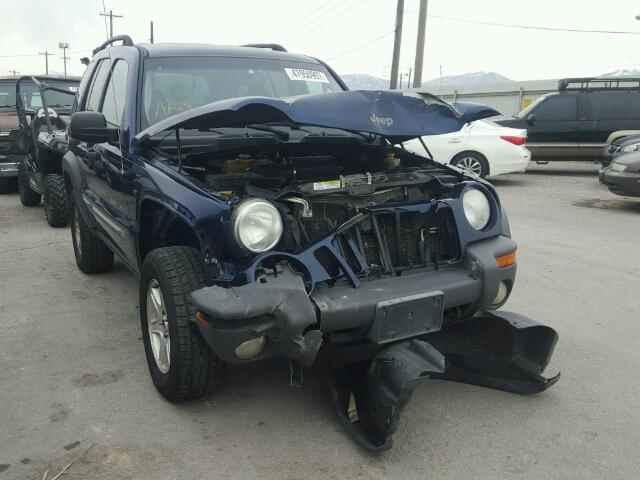 1J4GL48K82W159989 - 2002 JEEP LIBERTY SP BLUE photo 1