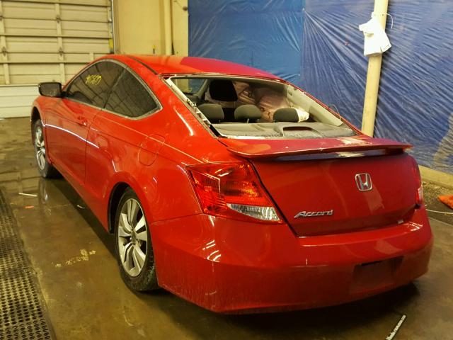 1HGCS1A70BA015704 - 2011 HONDA ACCORD EX RED photo 3