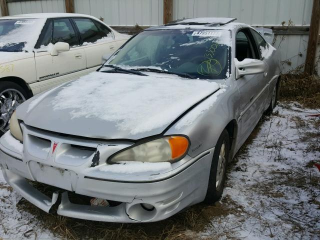 1G2NW12E31M620469 - 2001 PONTIAC GRAND AM G SILVER photo 2